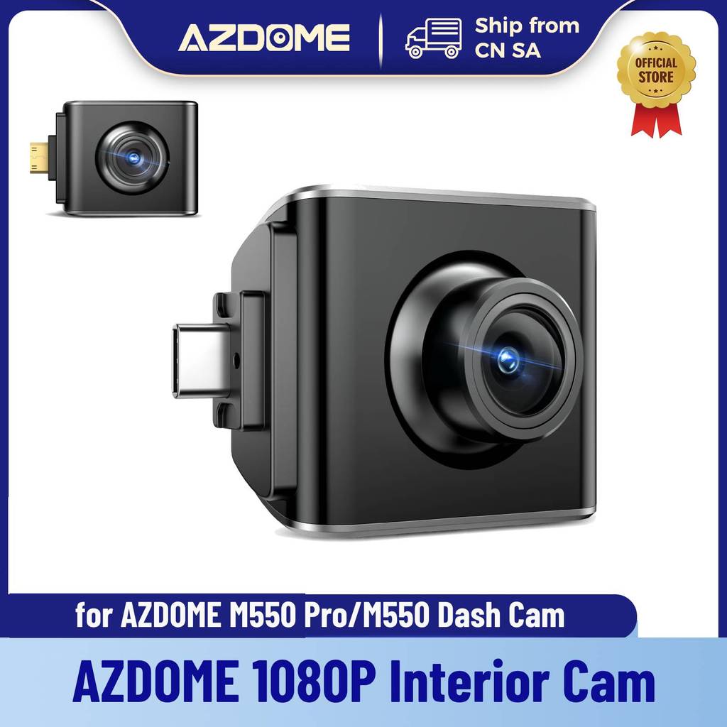 STOK TERBATAS  AZDOME Dash Cam 1080P Interior Cam Cabin Camera for AZDOME M550 Pro-2CH/3CH Dash Cam 
