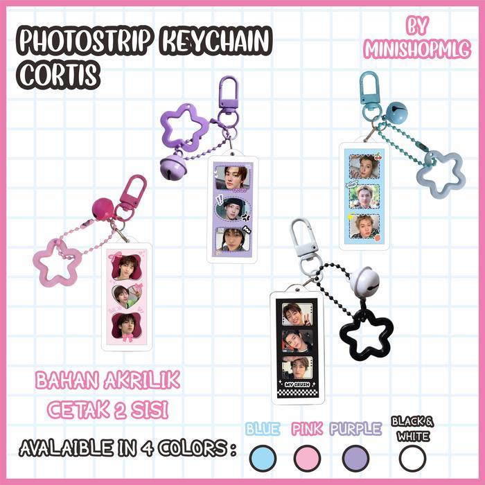 GANTUNGAN KUNCI CORTIS - KEYCHAIN AKRILIK CORTIS - PHOTOSTRIP KEYCHAIN CORTIS