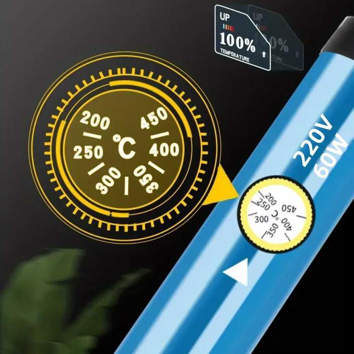 Set Solder Elektrik Adjustable Temperature Soldering 60W Solder Listrik 1 Set Komplit Solder Listrik