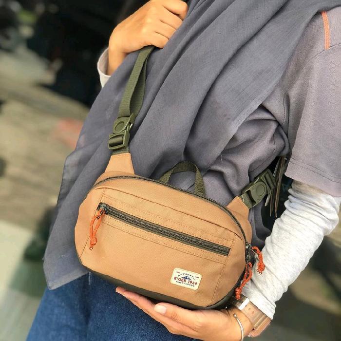 Waistbag Pria Eiger Grapnel Pouch 1A Waistbag Tas Selempang Pria Original