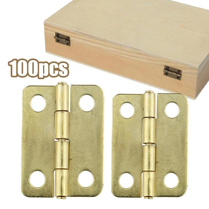 100pcs Engsel Kotak Perhiasan Engsel Kecil 22 X 15mm 24 X 18mm Engsel Mini Engsel Kotak Kue Engsel