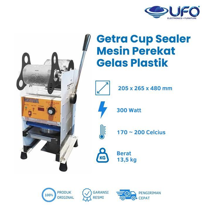 Getra Cup Sealer Mesin Perekat Gelas Plastik 22oz ETD8S