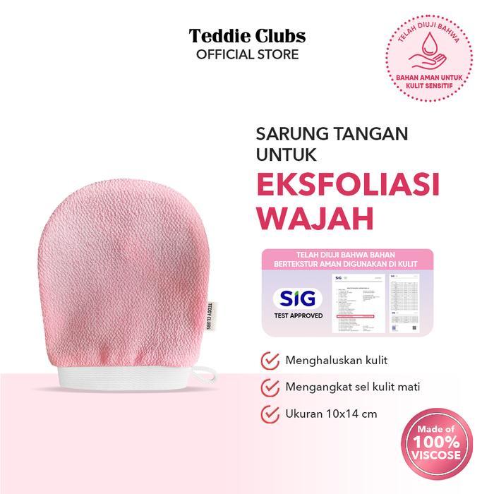 Teddy Clubs Exfoliating Wajah Eksfoliasi Sarung Tangan Mini Eksfoliasi Wajah Sarung Tangan Scrub