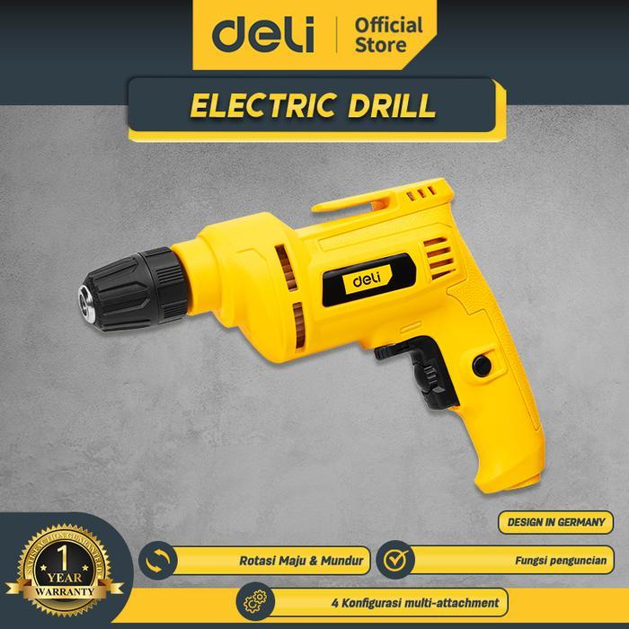 Deli Tools Bor Elektrik Low Watt / Low Watt Electric Drill 370W 10mm EDL-DZ10-3E