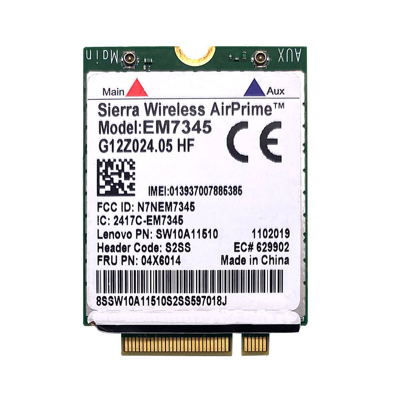 GOBI5000 EM7345 LTE FRU04X6015 04X6014 ThinkPad 10 ThinkPad 8 WWAN HSPA+ 42Mbps 4G Module NGFF