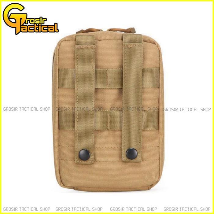 Waist Bag Pria [Tas Medis T32 Coklat] Tas Medis Kecil Tas Medis 15X21X11Cm Bahan Nylon 600D Outdoor