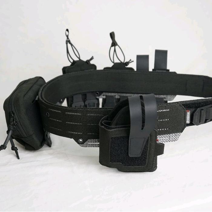 Waist Bag Pria Durhaim Rattle Belt Custom Black