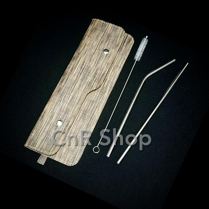 sedotan stainless set paket souvenir