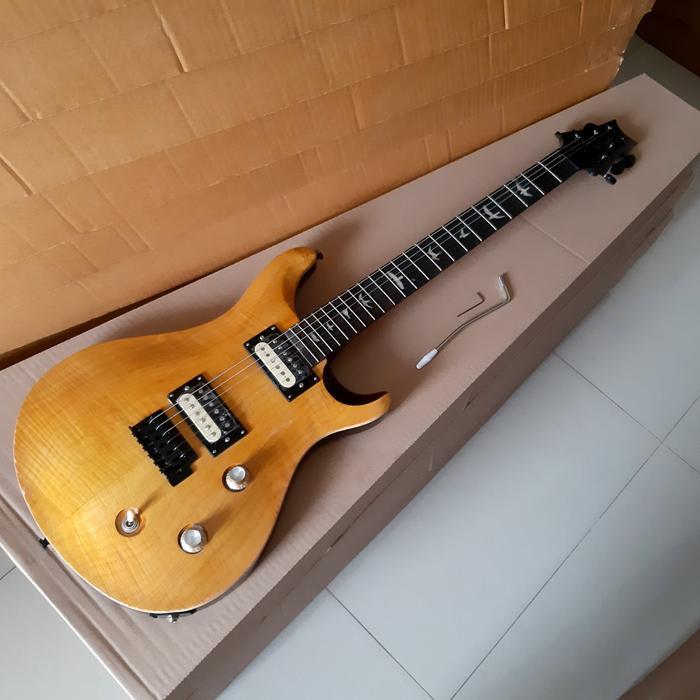 Gitar PRS semi updown PU GNB korea - kuning