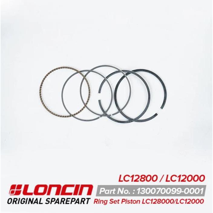 ASLI Loncin Ring Set Piston LC12/LC12800 1P/3P (Engine : LC2V78F-2) READY STOCK