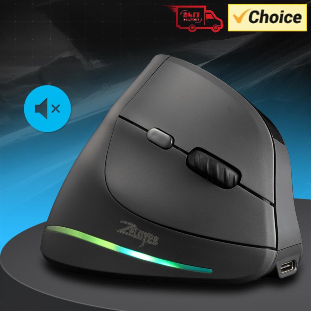 Vertical Wireless Mouse Tri-Mode BT+2.4GHz+Wired Vertical Mouse 7 Buttons Laptops Computer PC Mice