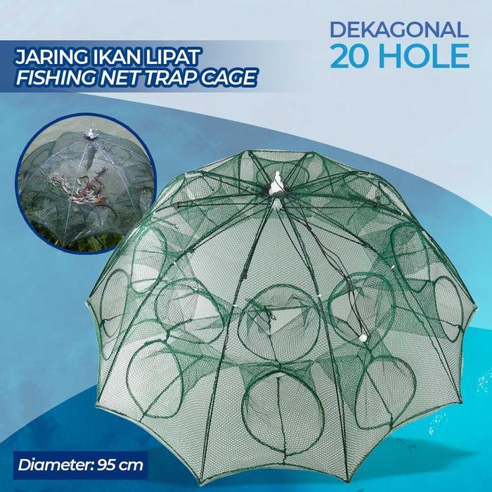 Perangkap ikan Bubu jebakan Ikan udang kepiting lele belut 20 Lubang