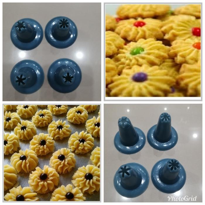 Terbaru Cetakan Kue Semprit Dahlia Isi 4Pcs/ Cetakan Kue Kering Semprit