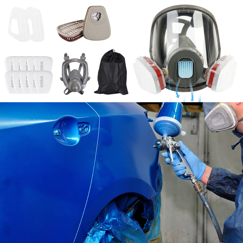 Reusable Respirator Mask Dust Mask Full Respirator Face Cover for Painting Polishing Welding Work
