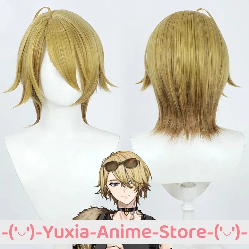NIJISANJI LUCA IKE EVELAND MYSTA RIAS COSPLAY WIG ANIME ROLEPLAY PARTY COSTUME PROP WIGS SYNTHETIC