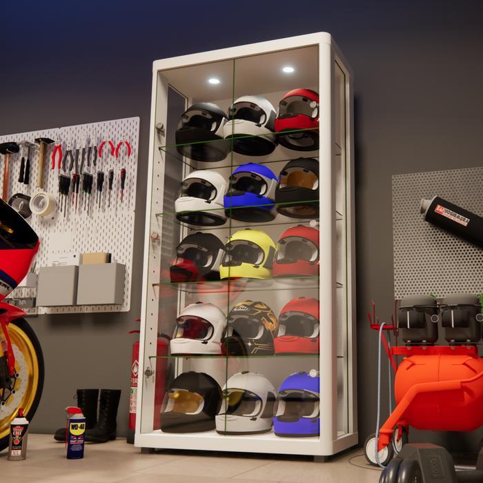 Siap Kirim~ Lemari Rak Organizer Helm ARAI SHOEI KBC NOLAN HJC SUOMY LS2