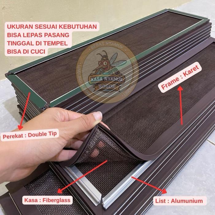 Kasa nyamuk ventilasi lubang angin loster jendela ventilasi rumah anti nyamuk anti serangga BISA