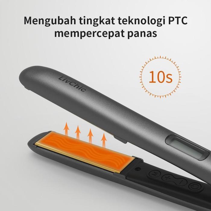 Livchic Ls303 Floating Plate (Smooth & Silky) - Catok Rambut Profesional - Bonus Paket Lengkap &