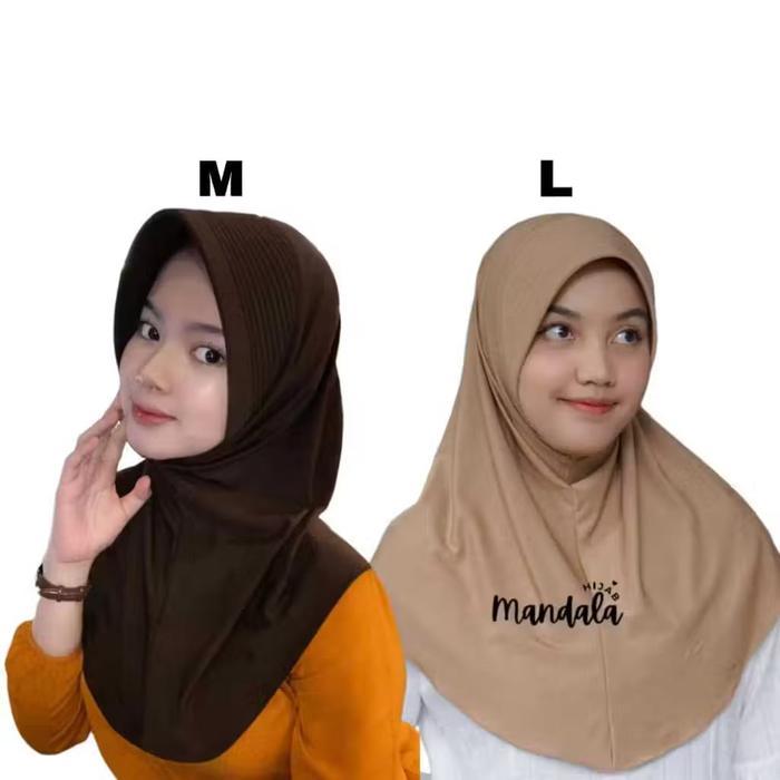 Hijab Sport - Jilbab Bergo Sport Pet Tebal Ukuran S M L Menutup Dada Jilbab Instan Nyaman