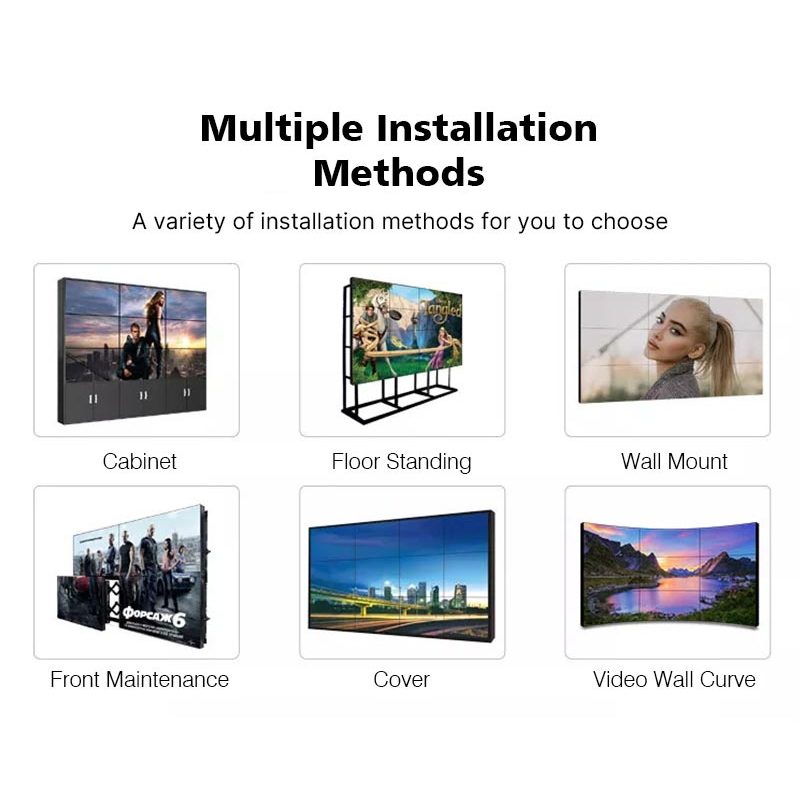 Splicing Screen Advertising Display Wall Stand Screen Video 4K Video Wall