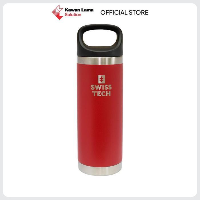 KLS Swiss Tech Botol Vacuum Flask Stainless Steel 532 ml - Merah Bottle