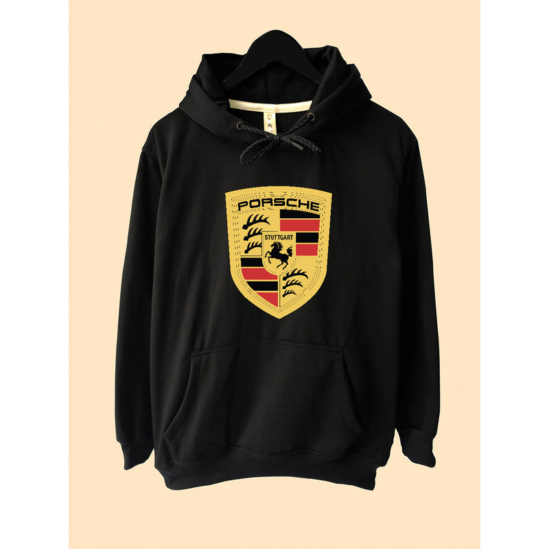 Jaket Hoodie Porsche kuda logo