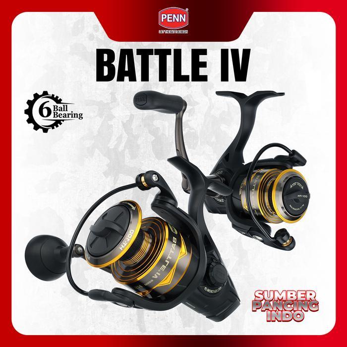 Penn Reel Pancing Spinning Battle Iv 1000 - 10000 Hydro Armor System Full Metal Body And Sideplate