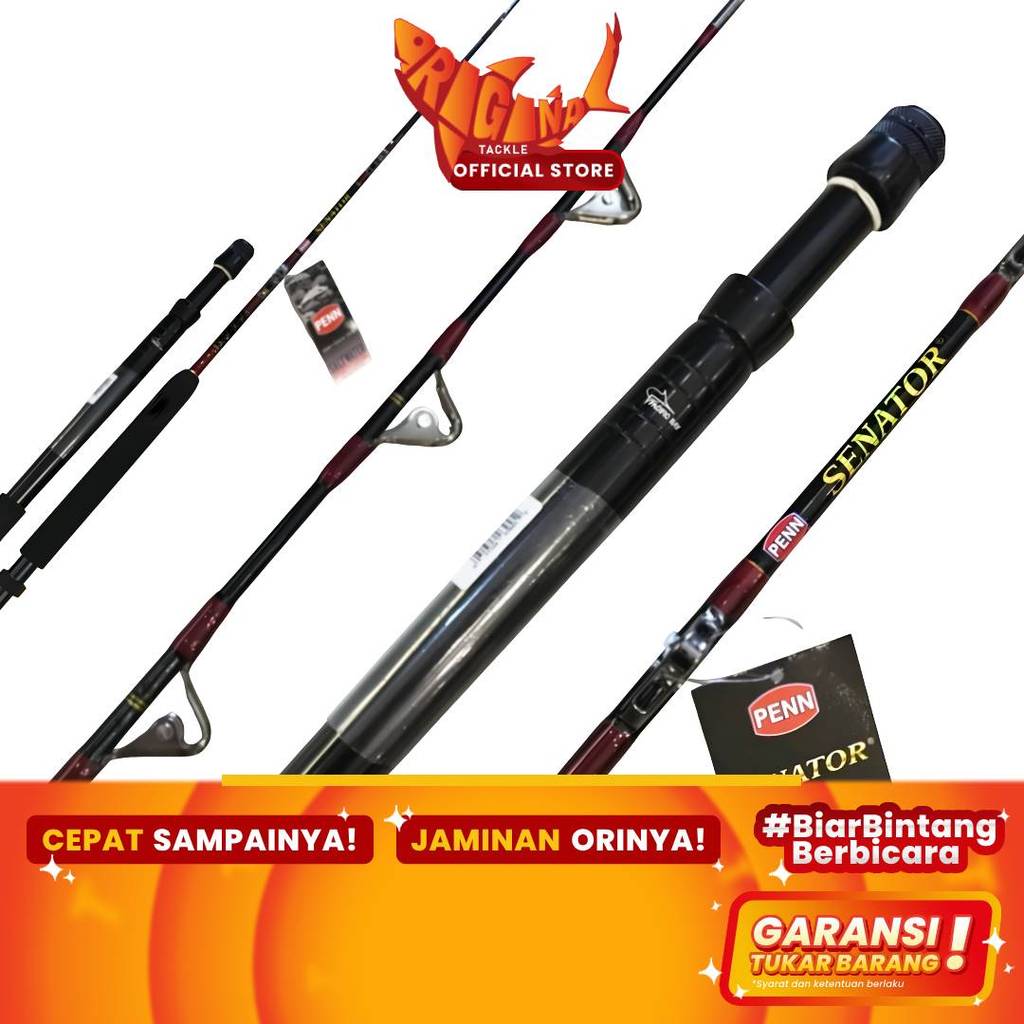 Joran Pancing Spinning Penn Trolling Senator Carbon Solid 180cm 165cm 30-80lb