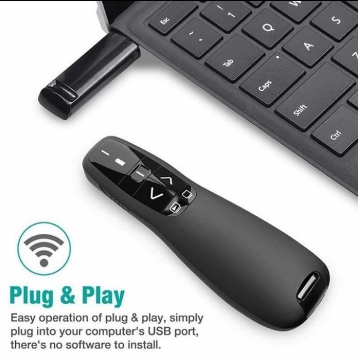 laser pointer presenter merah