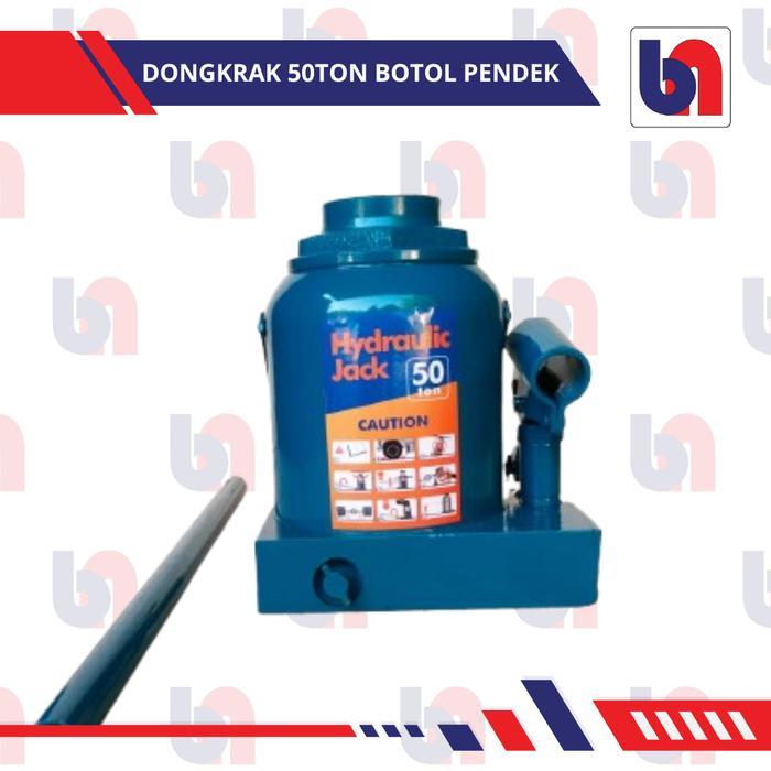 Dongkrak Hidrolis Botol - 50 Ton Bodi Pendek Termurah Cargo
