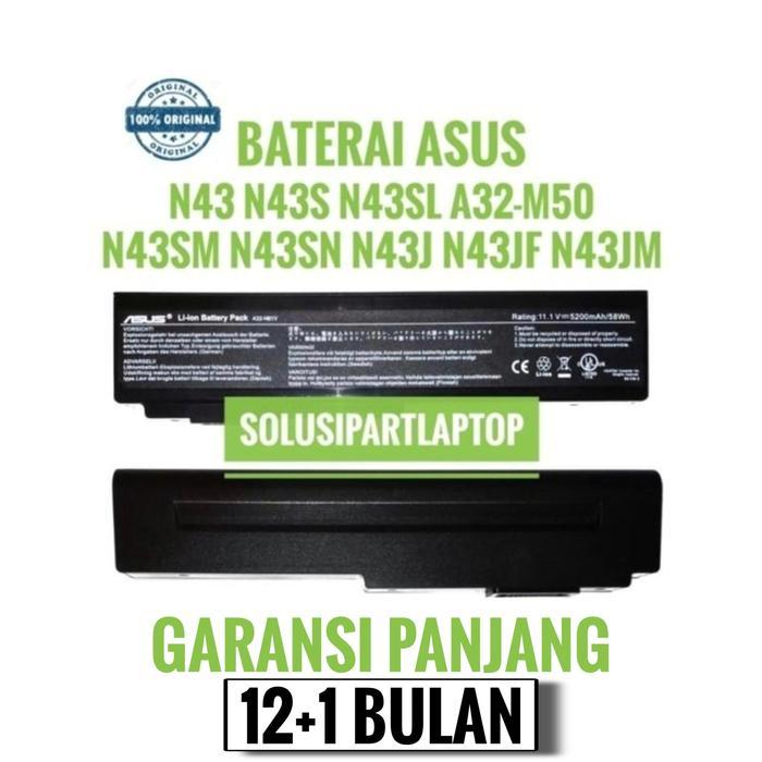 Baterai Laptop asus N43, N43s, N43SL, A32-M50, N43, N43SL, N43J Original