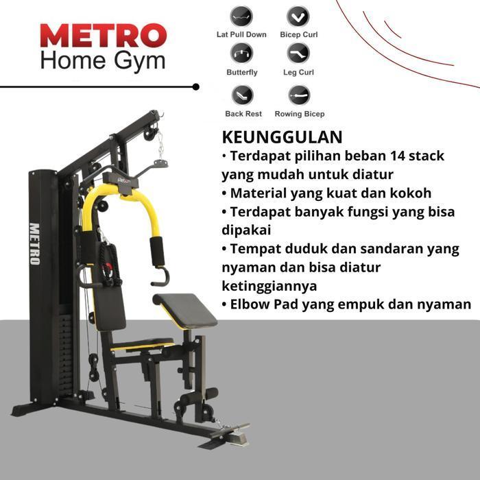 Alat Fitness Home Gym 1sisi 150LBS iReborn Metro