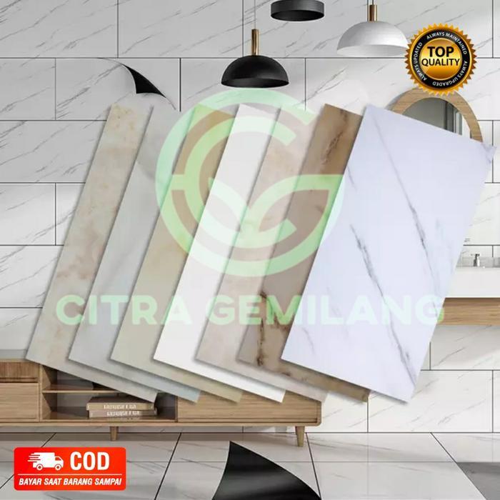 Stiker Marmer Marble Dan Wall Stiker Kitchen Set Meja Dapur Premium
