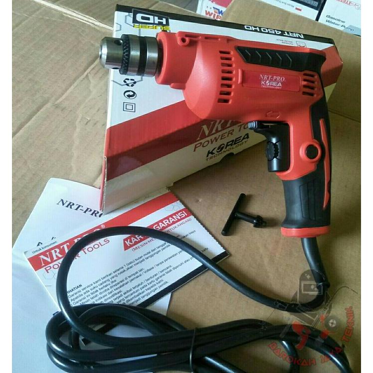 New Mesin Bor Tangan Listrik "10 Mm" Nrt-Pro Nrt 450 Hd 450Hd