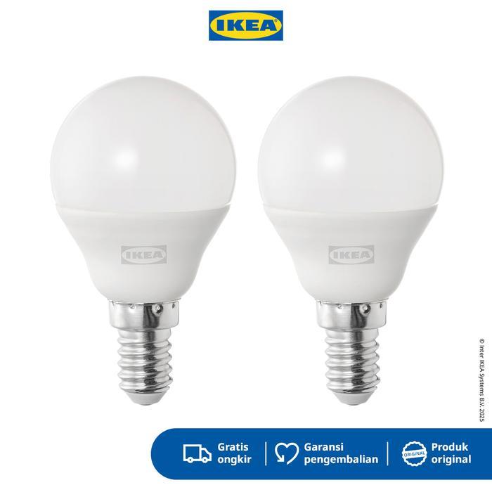IKEA SOLHETTA Bohlam LED E14 470 Lumen 2700K 2.9W Isi 2pcs