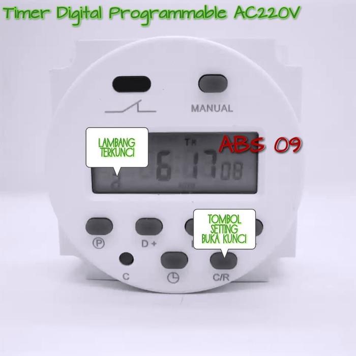 Timer Digital Saklar Otomatis Alat On Off Lampu Listrik Ac220V Ac 220V