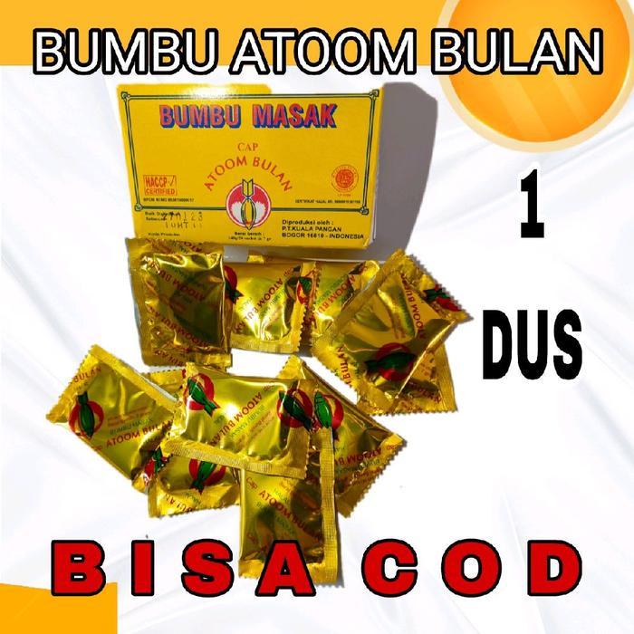 BUMBU ATOM BULAN 1 DUS ISI 20 PCS / BUMBU MASAK ATOOM BULAN BUMBU SERBAGUNA