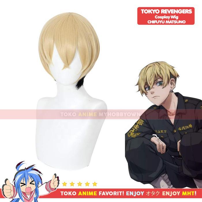 Wig Cosplay Anime Tokyo Revengers : Matsuno Chifuyu Rambut Palsu