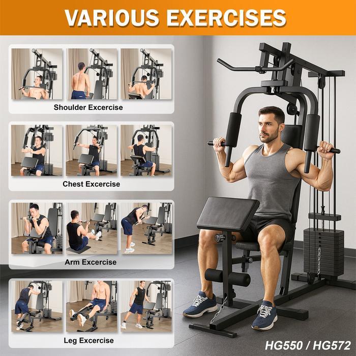 Home Gym Twen HG672/HG672New Home Gym 1 sisi Alat Olahraga Alat Gym Set Alat Fitnes Leg Press