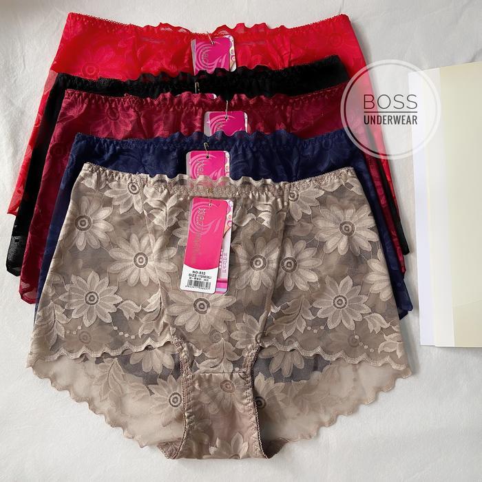 [2pcs] celana dalam wanita brukat transparan/ cd wanita sexy/ cd sexy