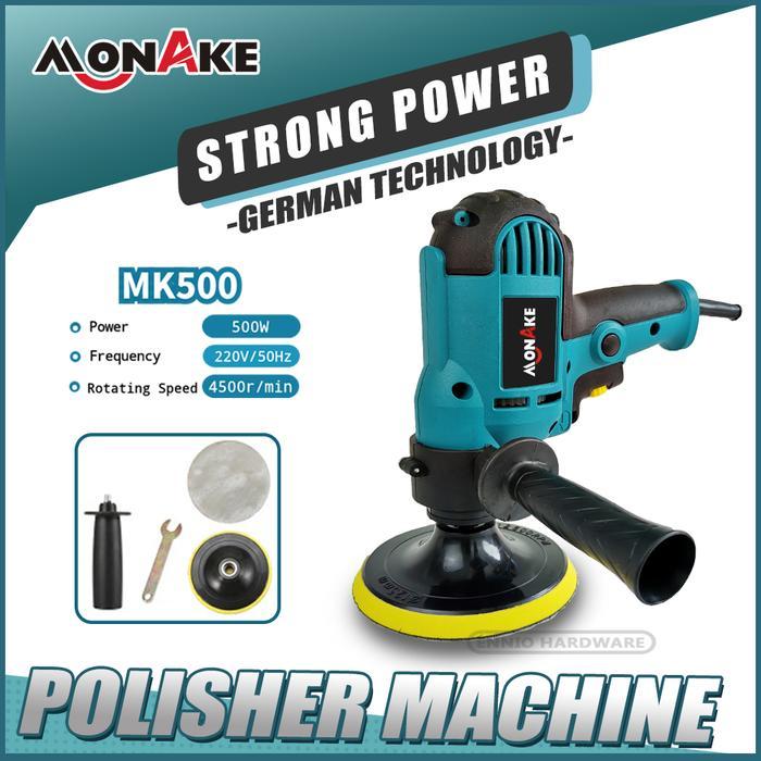 Monake Mesin Poles Mobil Polisher 5 Inch Alat Poles Cat Mobil Full Set Car Alat Disc Disk Kaca Motor