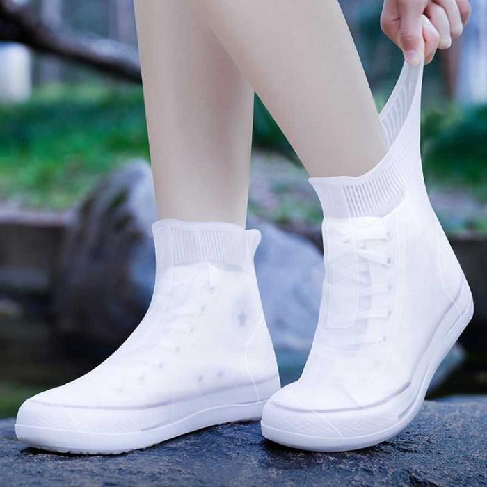 Cover Pelindung Sepatu Silikon Karet Anti Air Hujan Waterprof Non Slip