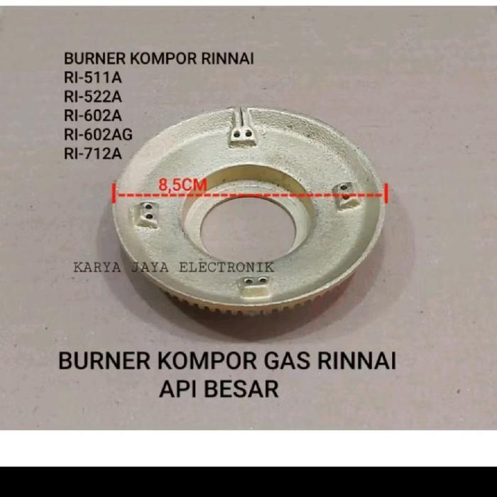Rinnai Burner Rinnai Besar Tebal Cocok Buat Kompor Tipe 602 Kompor Gas Rinnai Jumbo Seri Ri 712A