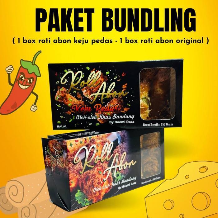 "New" 2box / Roti Abon Gulung PEDAS + Roti Gulung Cokkat