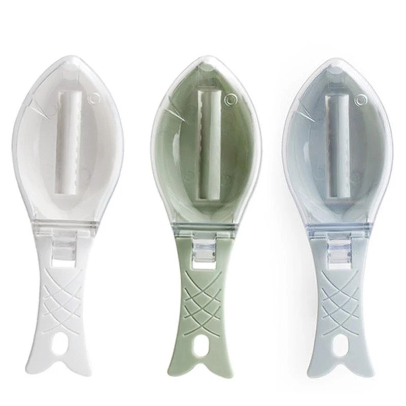 Fish Scale Scraper Fish Skin Brush Seafood Tools Fast Remove Fish Scraper Cleaning Knife Kitchen