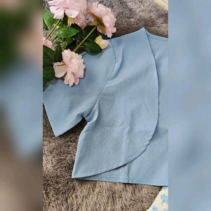 MissMoka Clara Set Midi Dress + Outer Gaya Musim Panas Korea Dress Pantai Floral Bunga bunga