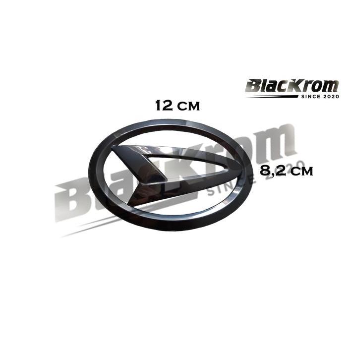 Logo Emblem Black Chrome Daihatsu 12 Cm