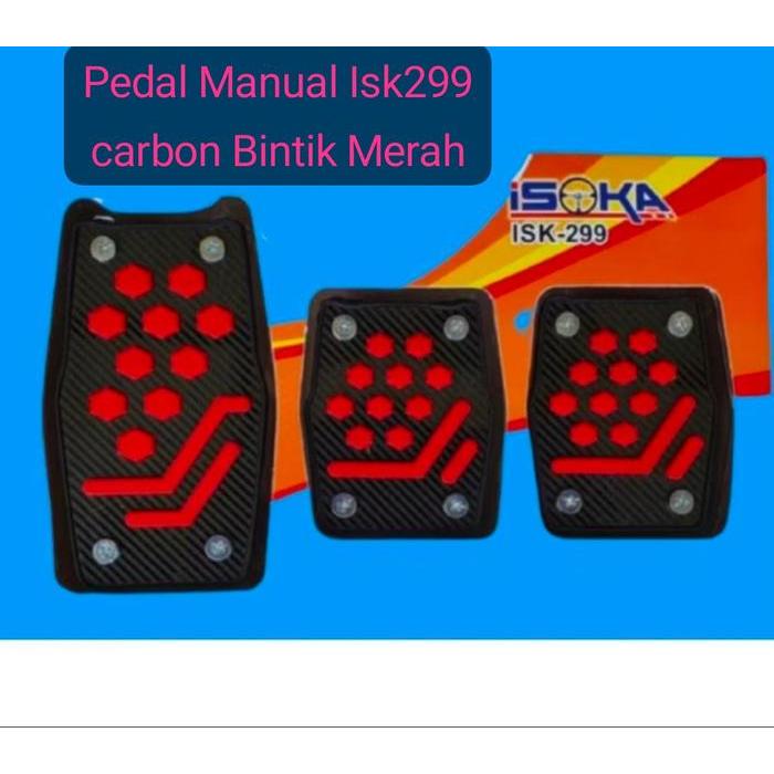Cover Pedal Gas Mobil Non Slip Pedal Manual Anti Slip & Pedal Matic Non Slip Motif Carbon Premium