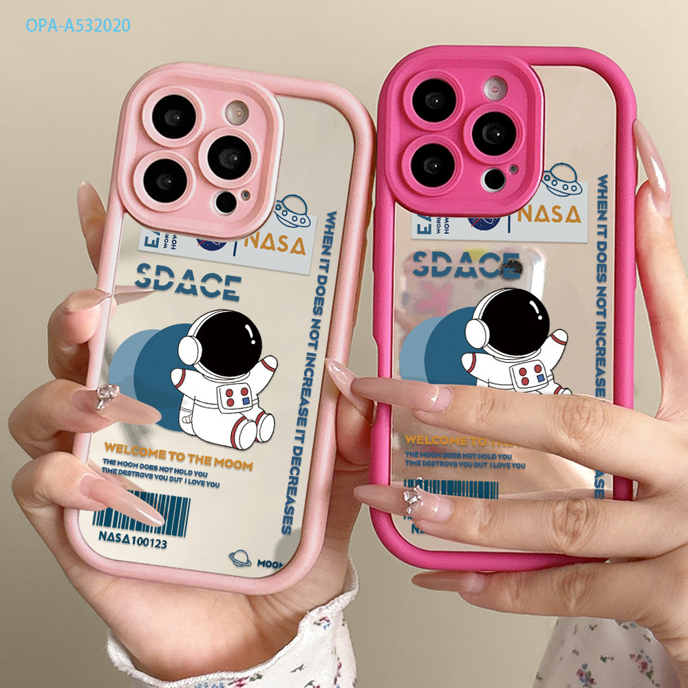Casing Hp Untuk OPPO A60 A54 A58 A77S A57 A55 A53 A33 2020 2022 4G Cermin Phone Case TY-JZ S9-0007 S