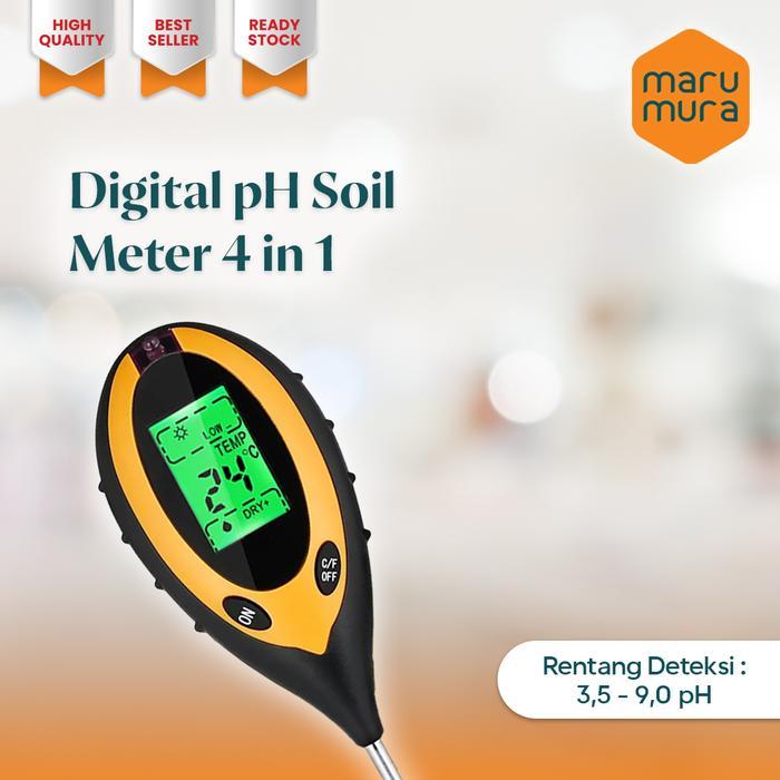 Marumura Digital Tanah Ph Meter Analyzer Tester Soil Alat Ukur Pasti Ori